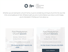 Tablet Screenshot of fpcnorthshore.com
